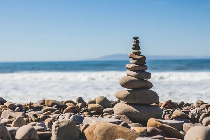 rocks and beach